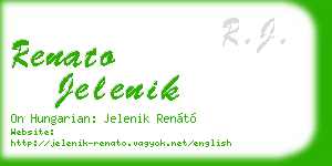 renato jelenik business card