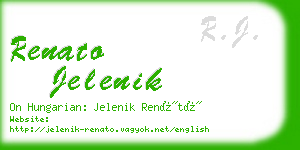 renato jelenik business card